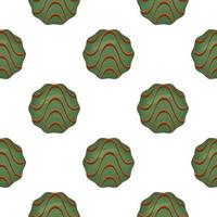 Pattern homemade cookie different taste in pastry biscuit vector