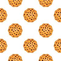 Pattern homemade cookie different taste in pastry biscuit vector