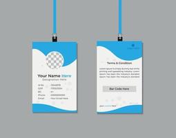 modern id card design template vector