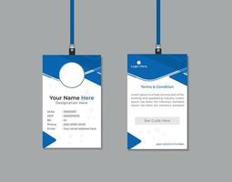 modern id card design template vector