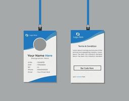 Modern And Creative id card Template vector