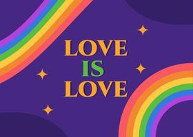 Love LGBT. Flyer template. Rainbow colors. Pride month background illustration vector