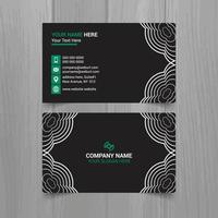 Horizontal business card vector template, simple clean layout design template