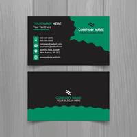 Horizontal business card vector template, simple clean layout design template