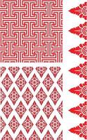 a set of balinese patterns graphic vector