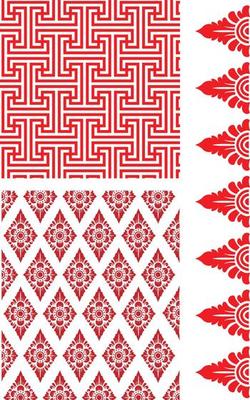 a set of balinese patterns graphic