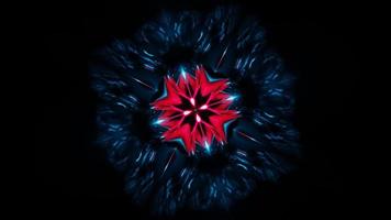 red blue pulsating vj loop abstract background. High quality 4k footage video