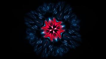 red blue pulsating vj loop abstract background. High quality 4k footage video