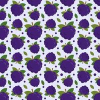 Seamless pattern with wild berries. Vector illustration of summer berries for textiles and backgrounds