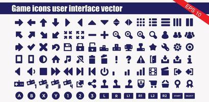 Simple Set of Games Related Vector Line Icons