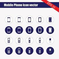 Hand touch screen smartphone icon. Click on the smartphone. Vector icon