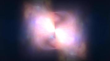 abstrakt kosmisch mehrfarbig geloopt transparent Energie Wellen glühend Hintergrund, Video 4k, 60 fps