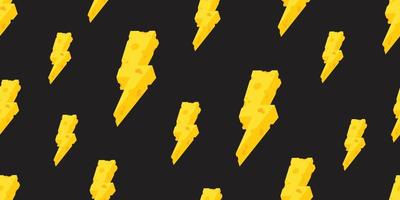 Thunder cheese Seamless pattern vector butter isolated repeat background wallpaper