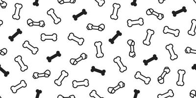 Dog Bone Seamless pattern vector Bulldog puppy toy doodle isolated background wallpaper white