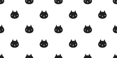 cat seamless Pattern vector kitten calico Halloween isolated wallpaper cartoon