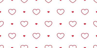 heart Seamless pattern valentine vector isolated love doodle cartoon background wallpaper