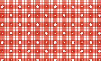 Red Star Checkered Pattern Background photo