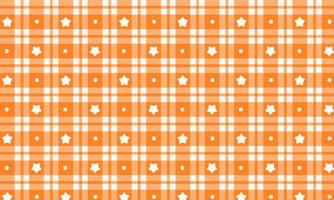 Orange Star Checkered Pattern Background photo