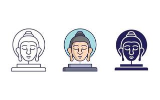 Buddha vector icon