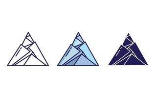 trek mountains vector icon