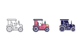 icono de vector de tractor