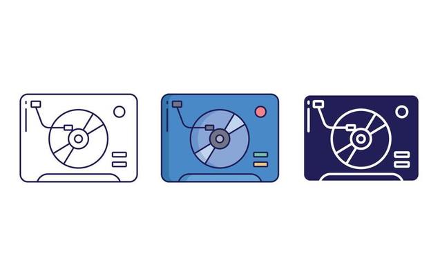 Vinyl Player vector icon