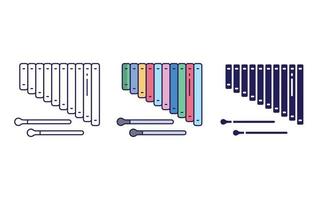 Xylophone vector icon