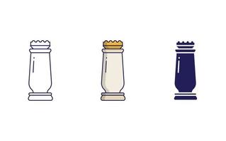 Indian pillar vector icon