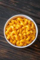 Bowl of macaroni and cheese photo