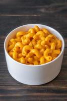 Bowl of macaroni and cheese photo