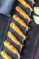 Shrimp tempura on the plate photo