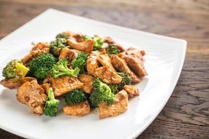 Chicken with broccoli photo