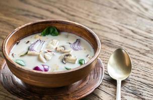 Thai coconut cream soup photo