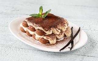 Portion of tiramisu photo