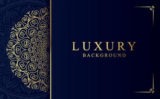 Luxury golden ornamental mandala background. Beautiful arabesque pattern mandala design vector