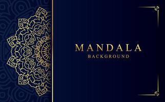 Luxury golden ornamental mandala design background vector