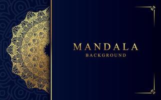 Luxury golden ornamental mandala background. Beautiful arabesque pattern mandala design vector