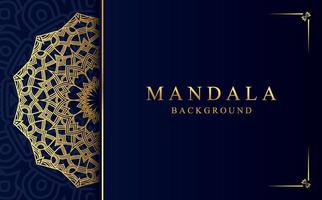 Luxury golden ornamental mandala background. Beautiful arabesque pattern mandala design vector