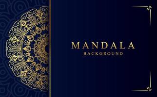 Luxury golden mandala design background in Arabic style vector