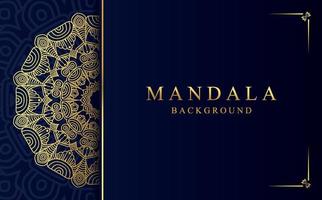 Luxury golden mandala design background in Arabic style vector