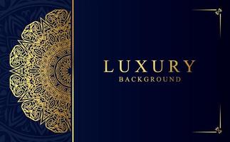 Luxury golden ornamental mandala background. Beautiful arabesque pattern mandala design vector