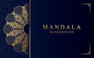 Golden mandala design background vector illustration