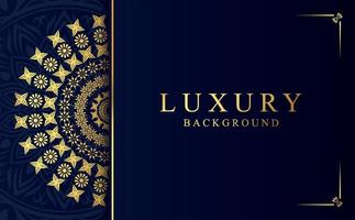 Luxury golden ornamental mandala design background vector