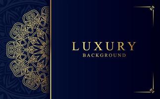 Luxury golden ornamental mandala design background vector