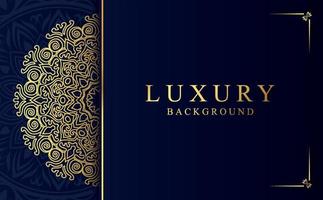 Luxury golden ornamental mandala background. Beautiful arabesque pattern mandala design vector