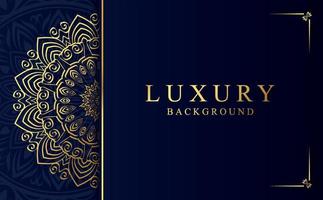 Luxury golden ornamental mandala design background vector