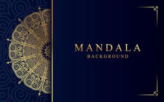 Luxury golden ornamental mandala background. Beautiful arabesque pattern mandala design vector