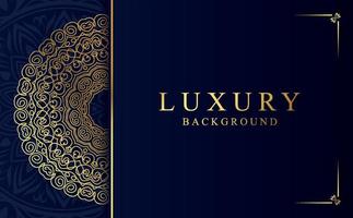 Luxury golden ornamental mandala background. Beautiful arabesque pattern mandala design vector