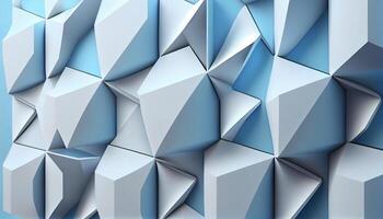 Beautiful futuristic Geometric Blue White background image photo
