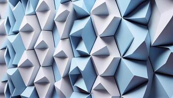 Beautiful futuristic Geometric Blue White background image photo